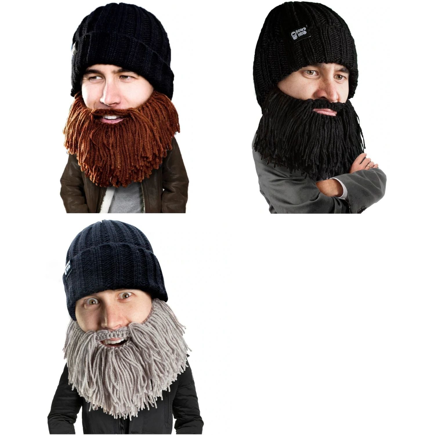 Beard Head Barbarian Vagabond Bearded Face Mask & Hat (3 Colors)