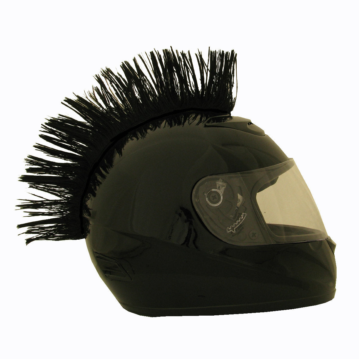Stick On Hair Motorcycle Helmet Mohawk (5 Colors)