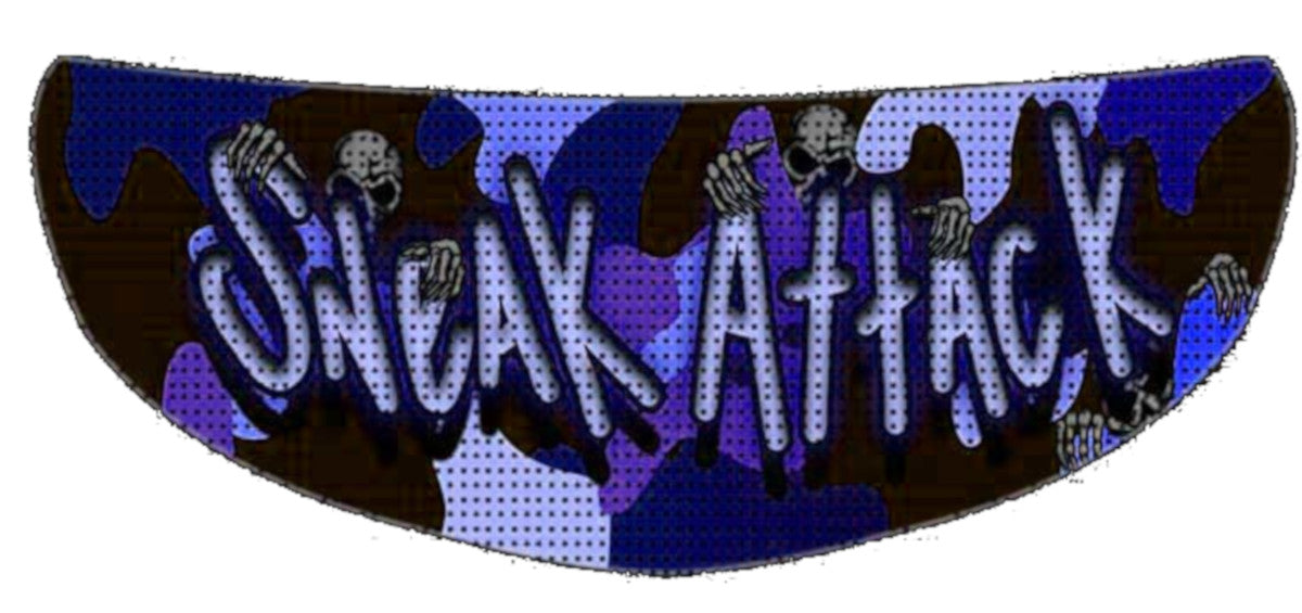 Skullskins Blue Camo Motorcycle Helmet Shield Sticker