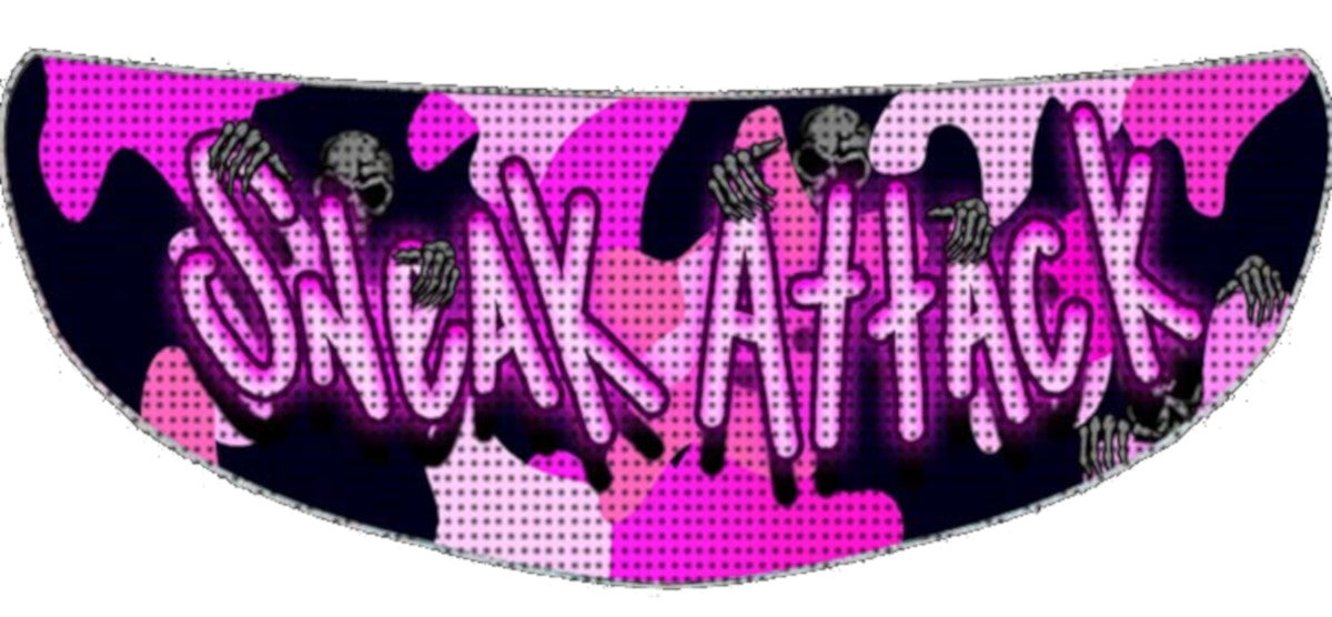 Skullskins Pink Camo Motorcycle Helmet Shield Sticker