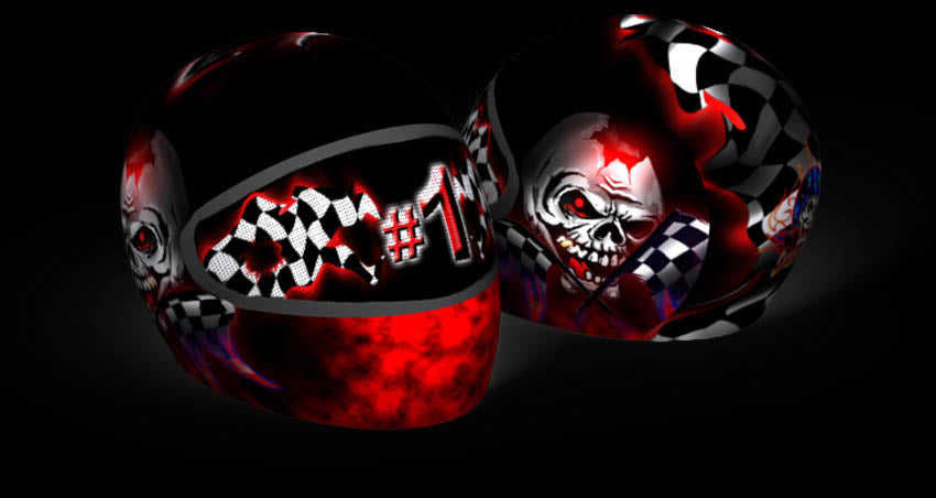 checkered motorcycle helmet Biltwell 1001-590-203 Bonanza Competition Orange Md profile fiberglass composite shell 5 shell and EPS liner sizes ensure a low Black & White Checkered Flames
