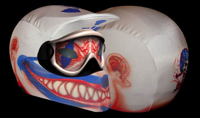 clown mask for motorcycle helmet Skullskins Clown Off Road Motorcycle Helmet Cover