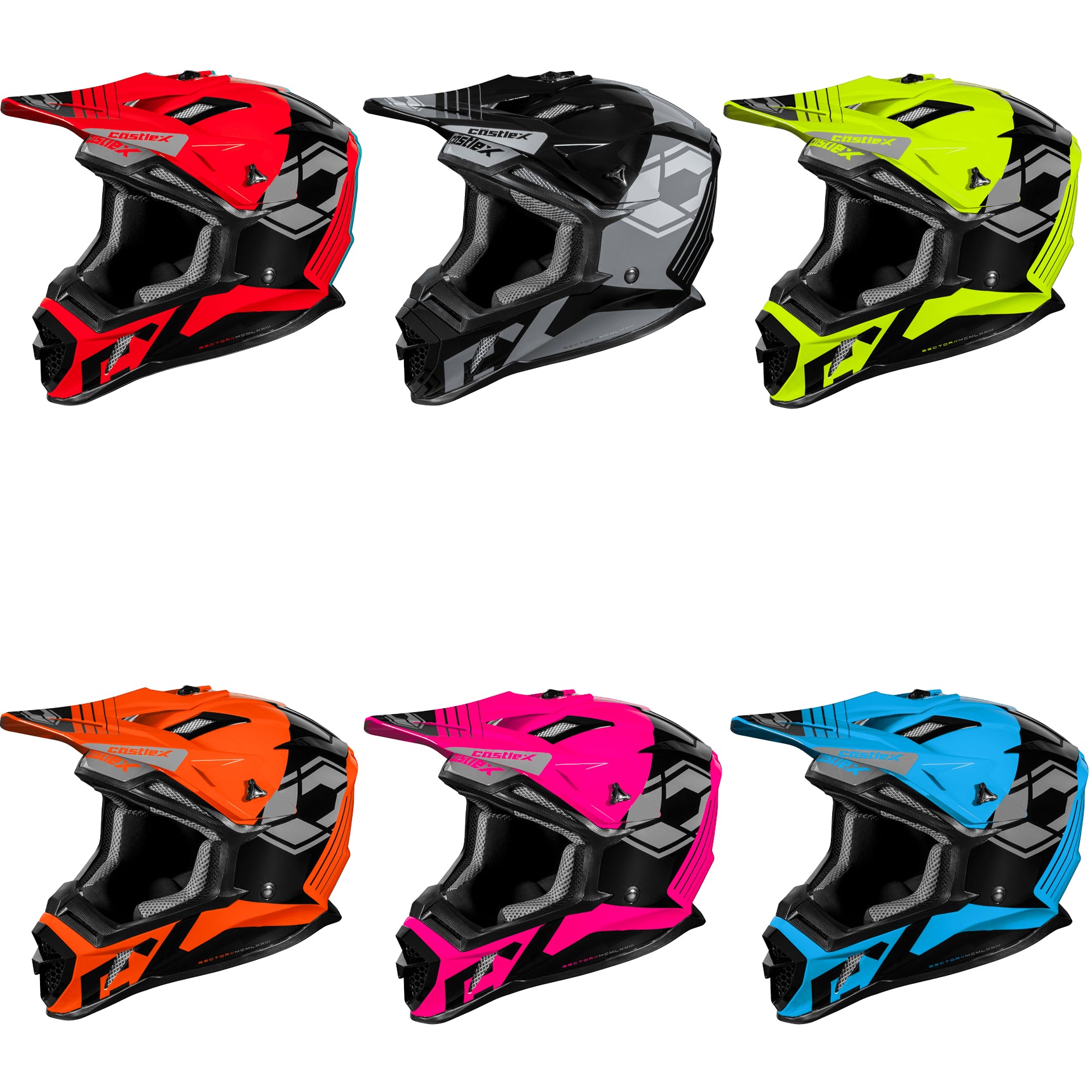 Castle-X Cx200 Sector Off Road Snowmobile helmet