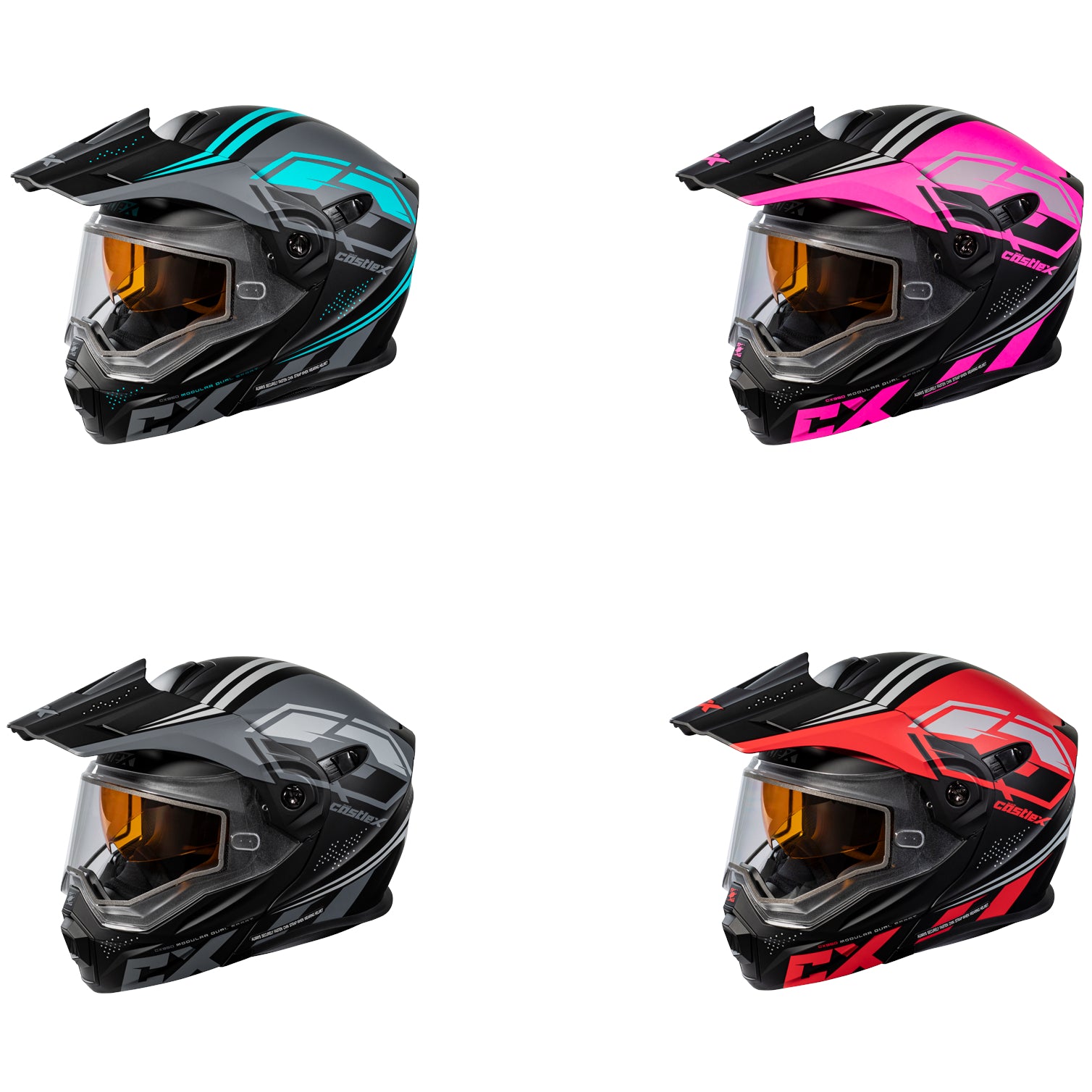 castle motorcycle helmets Castle-X CX950 Siege Modular Snowmobile Helmet