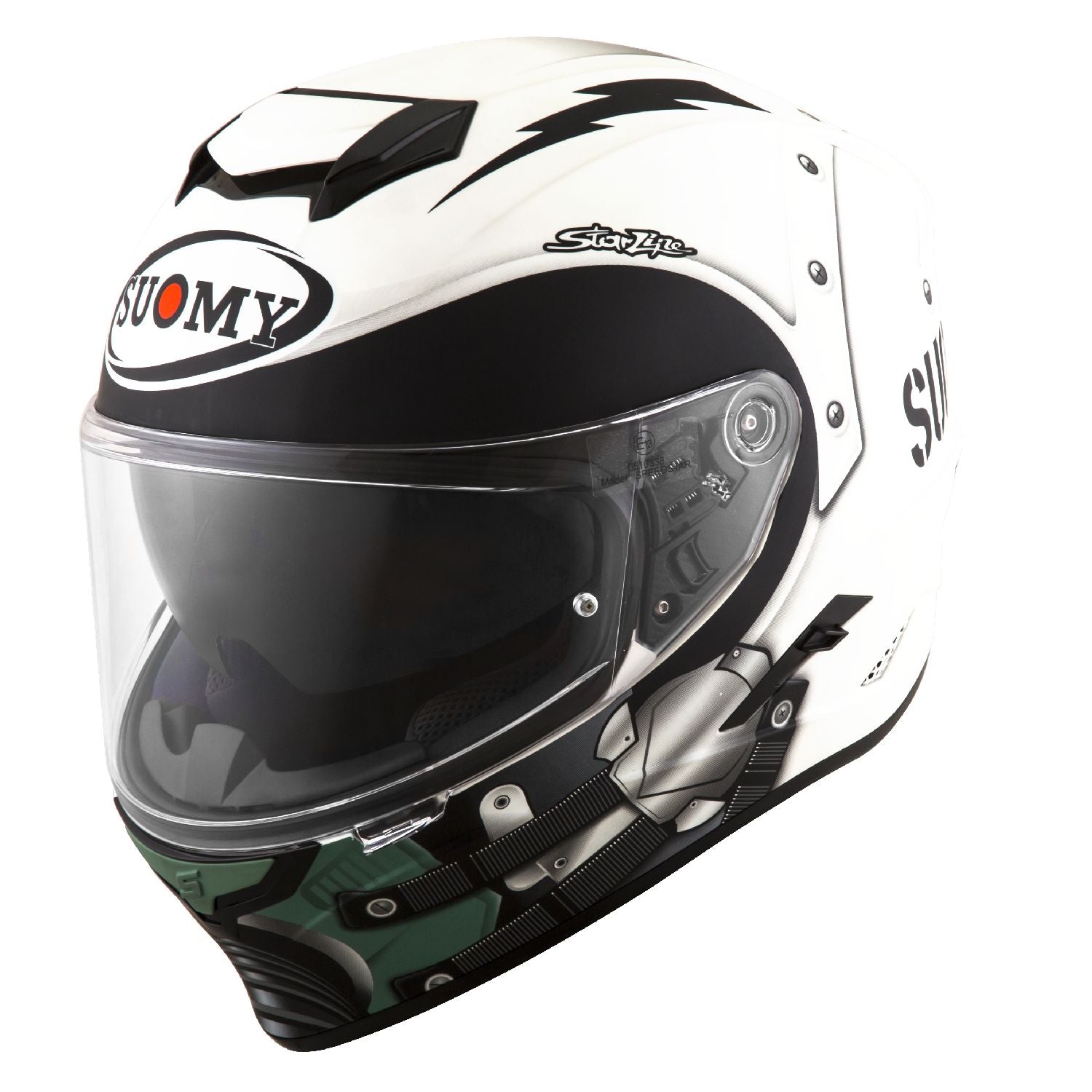 cyclone motorcycle helmet Suomy Stellar Cyclone Matt Full Face Motorcycle Helmet (XS