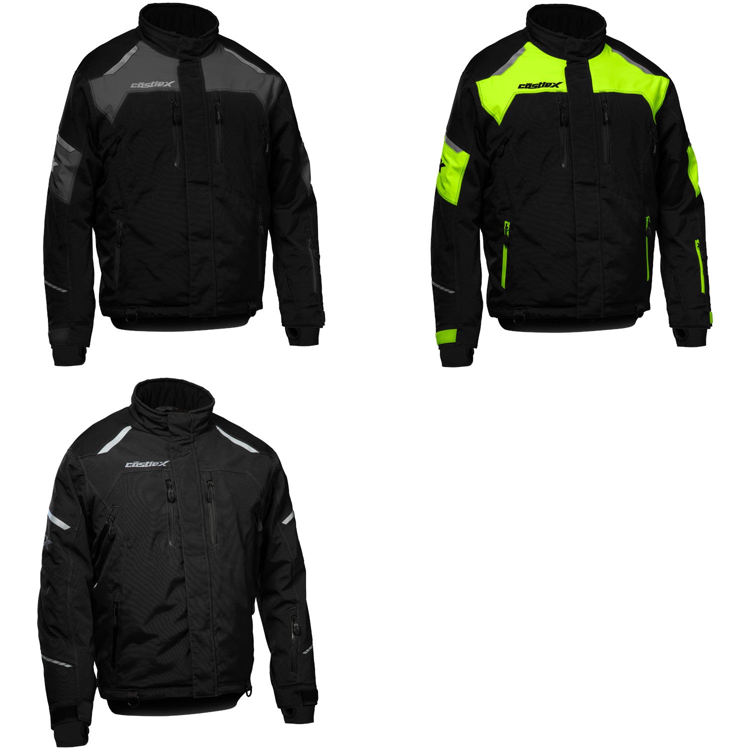 Castle X Polar Winter Snowmobile Jacket (S - 5XL) (3 Colors)