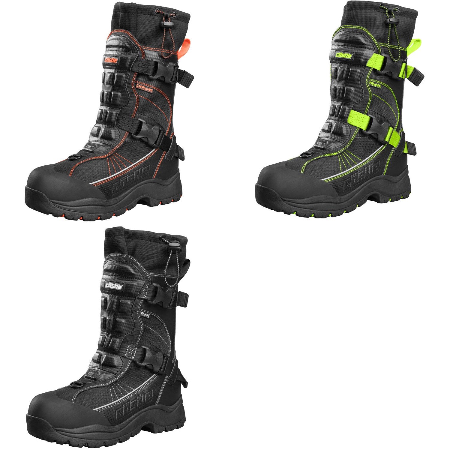 Castle X Barrier 2 Quick Buckle Snowmobile Boots (sz 7 - 13) (3 Colors)