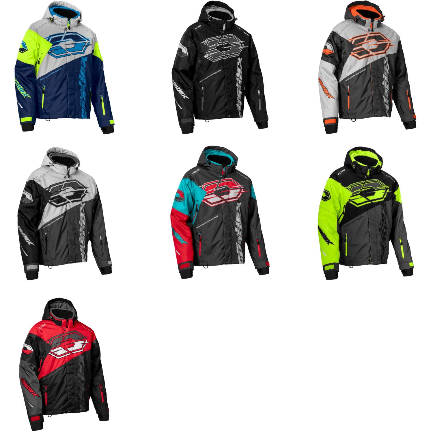 Castle Code G3 Winter Snowmobile Jacket (S - 4XL)  (7 Colors)