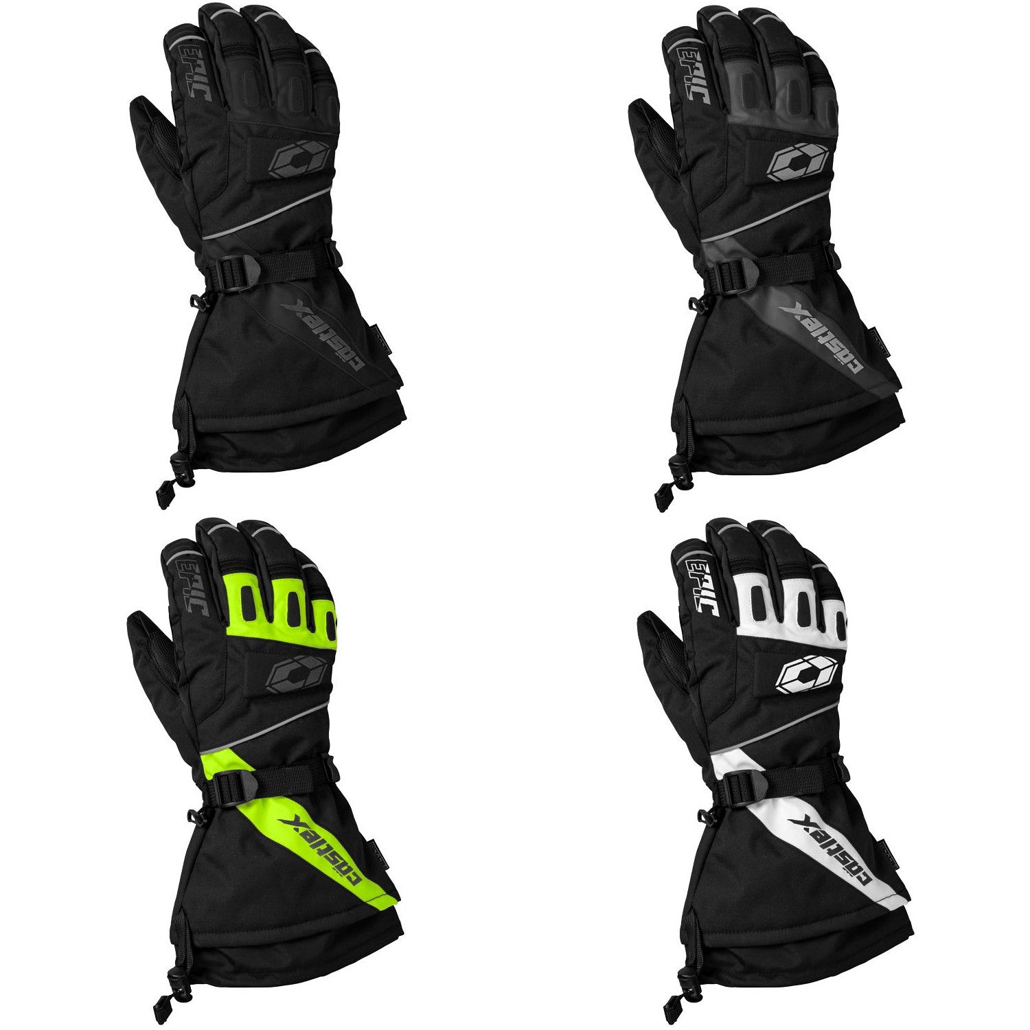 Castle X Epic Plus Winter Snowmobile Gloves (S - 3XL) (4 Colors)