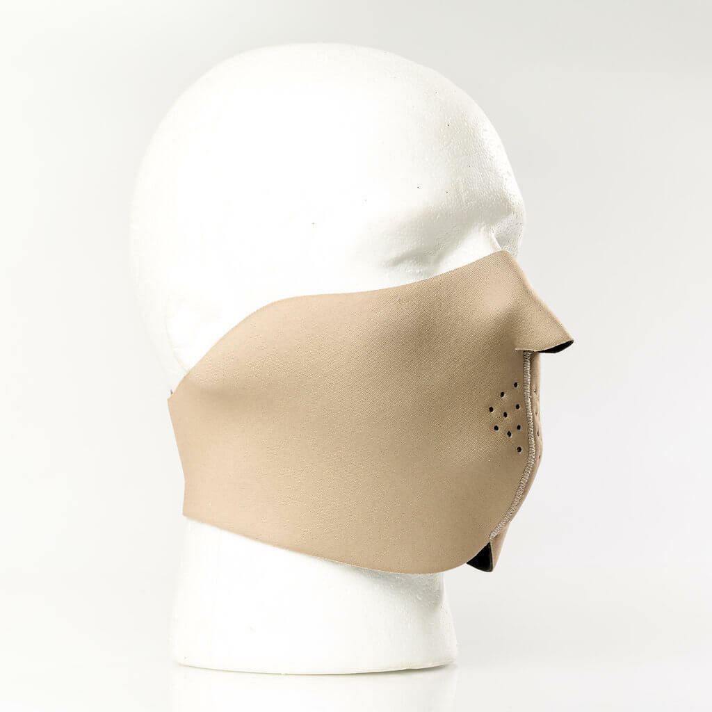 Coyote Tan Protective Neoprene Half Face Ski Mask