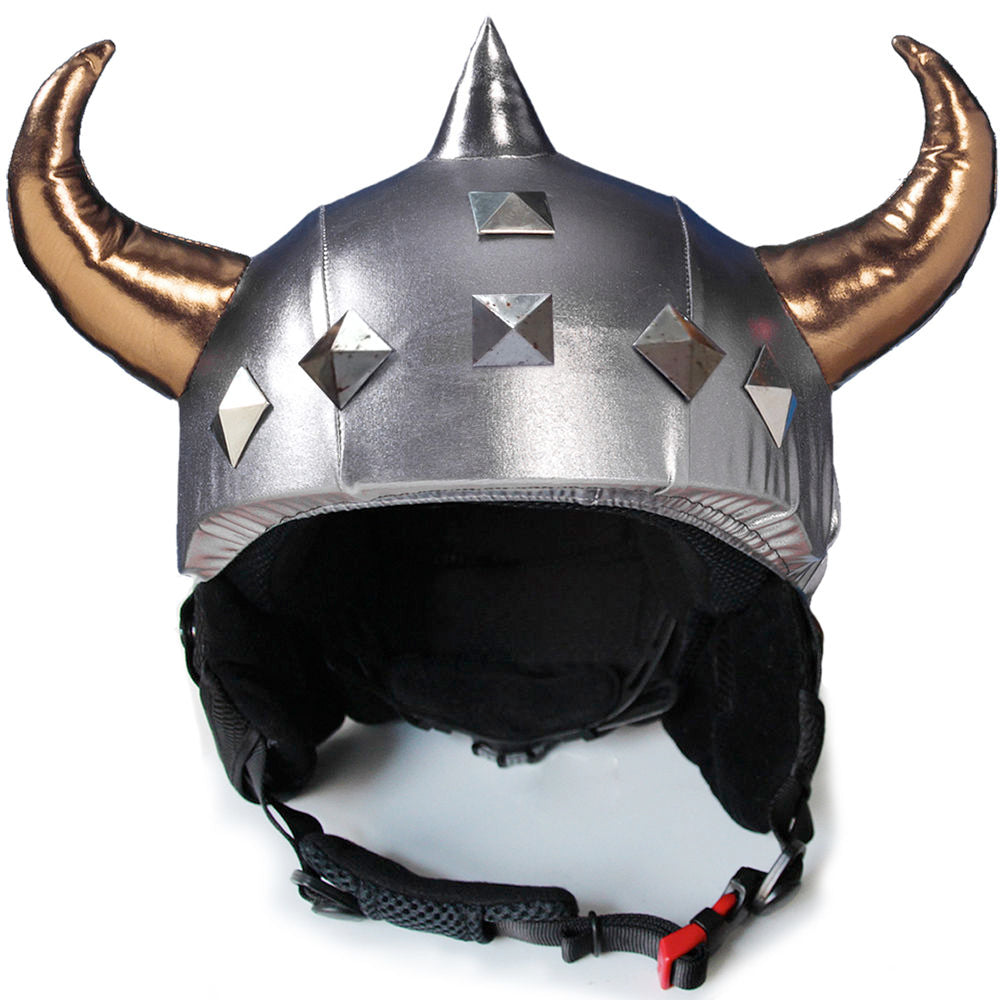 CrazeeHeads Viking Ski Helmet Cover with Rusty Spikes