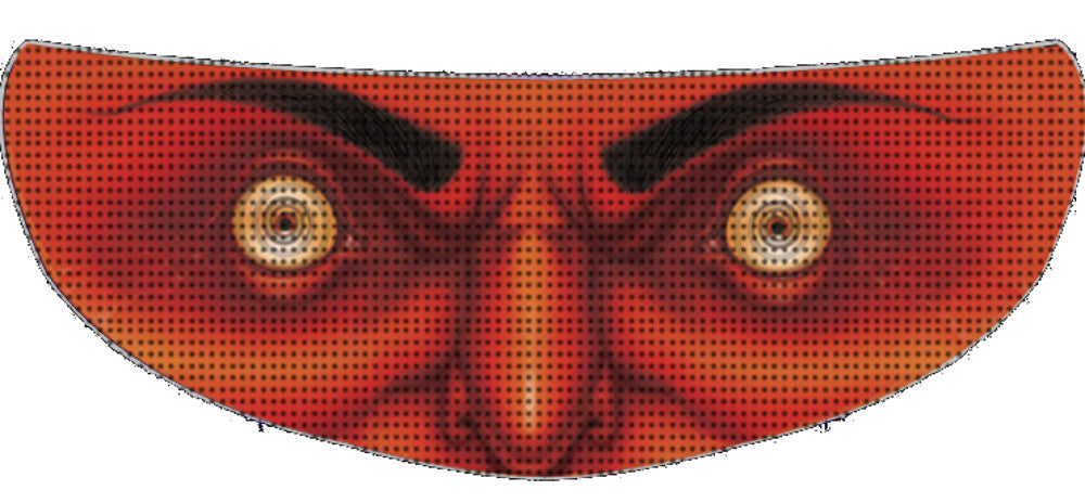 Skullskins Red Devil Motorcycle Helmet Shield Sticker