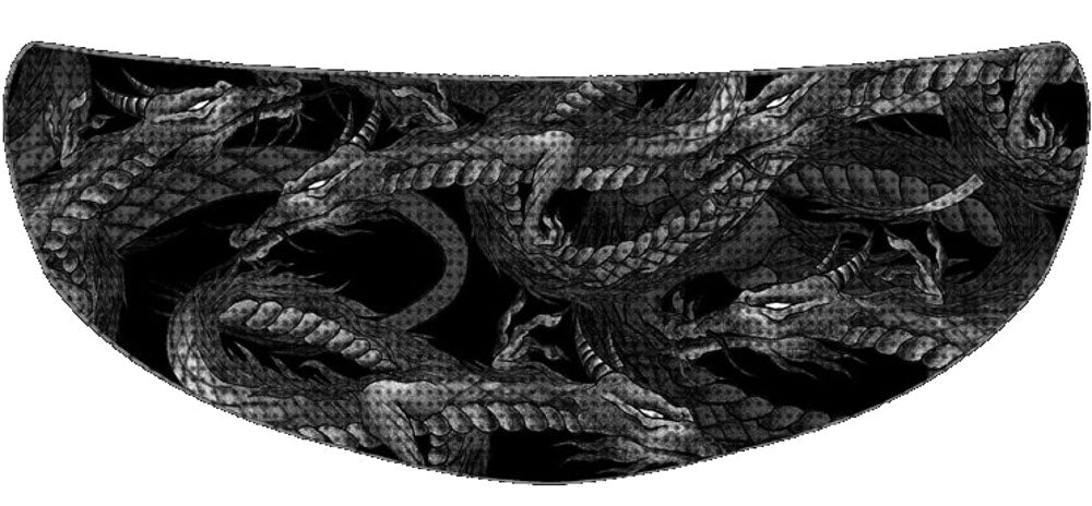 Skullskins Black Dragons Motorcycle Helmet Shield Sticker