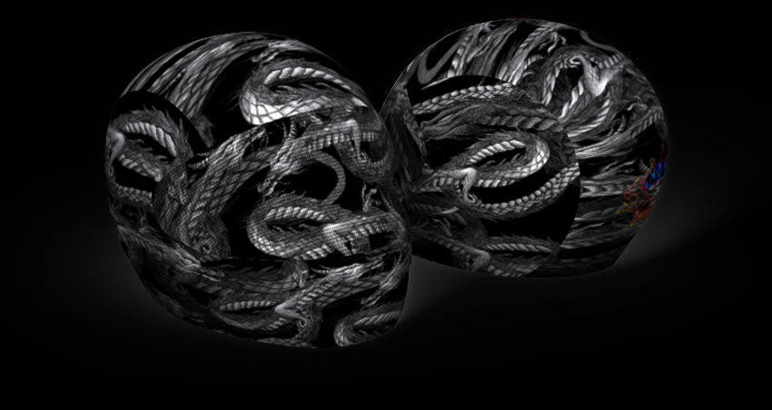Skullskins Black Dragons Full Face Motorcycle Helmet Cover