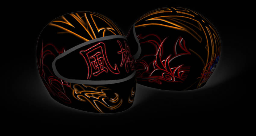 Skullskins Dragon Style Full Face Motorcycle Helmet Cover