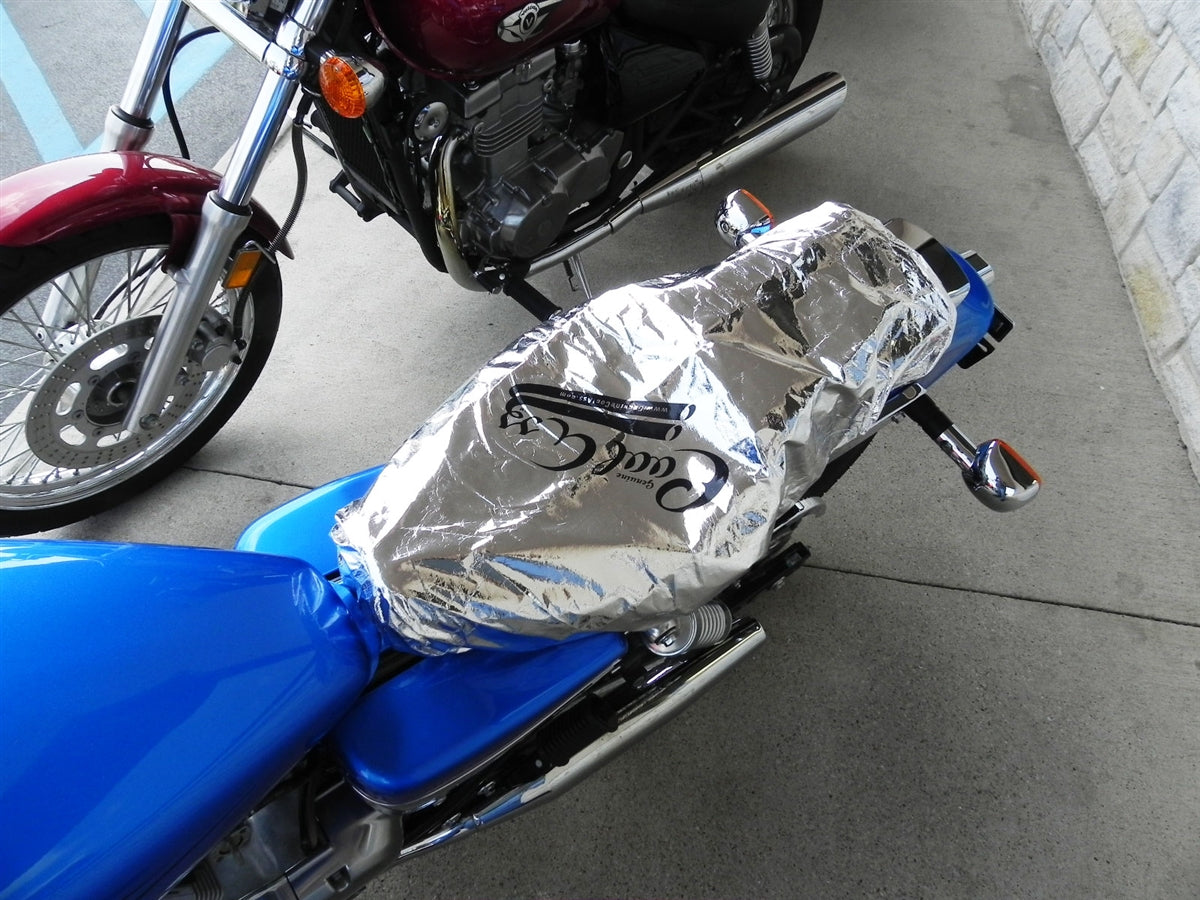 Coolass Heat Reflective Waterproof Motorcycle Seat Cover (M - XL)