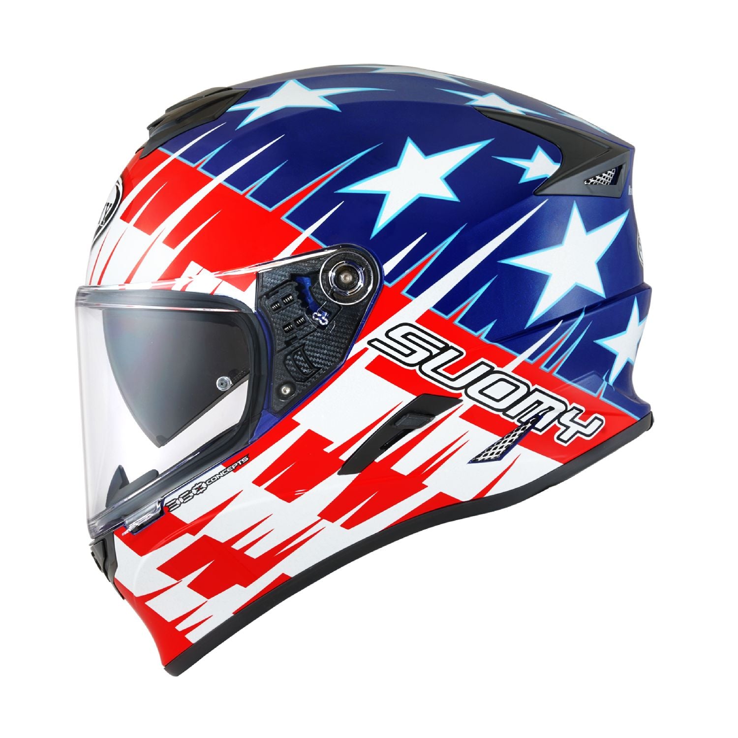 Suomy Stellar Fast Stars Full Face Motorcycle Helmet (XS - 2XL)