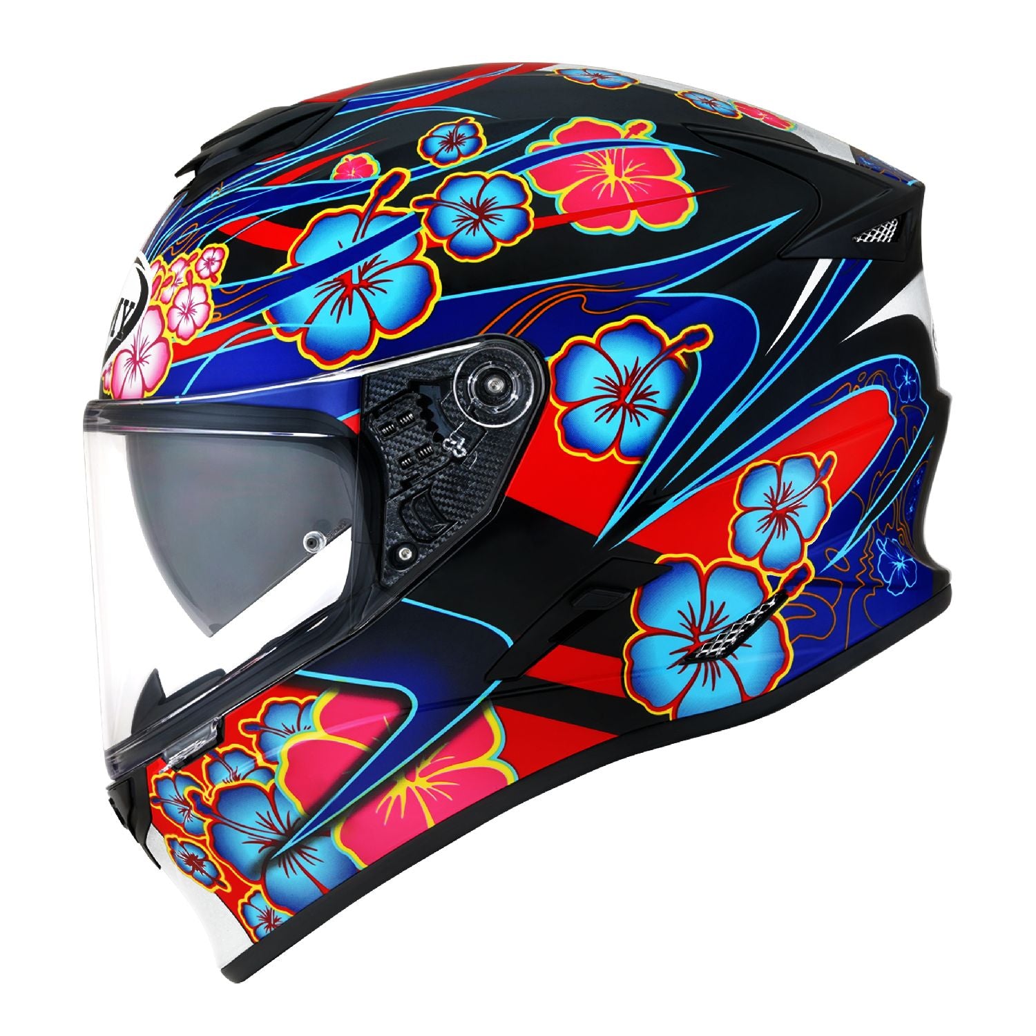 Suomy Stellar Flower Black Base Full Face Motorcycle Helmet (XS - 2XL)