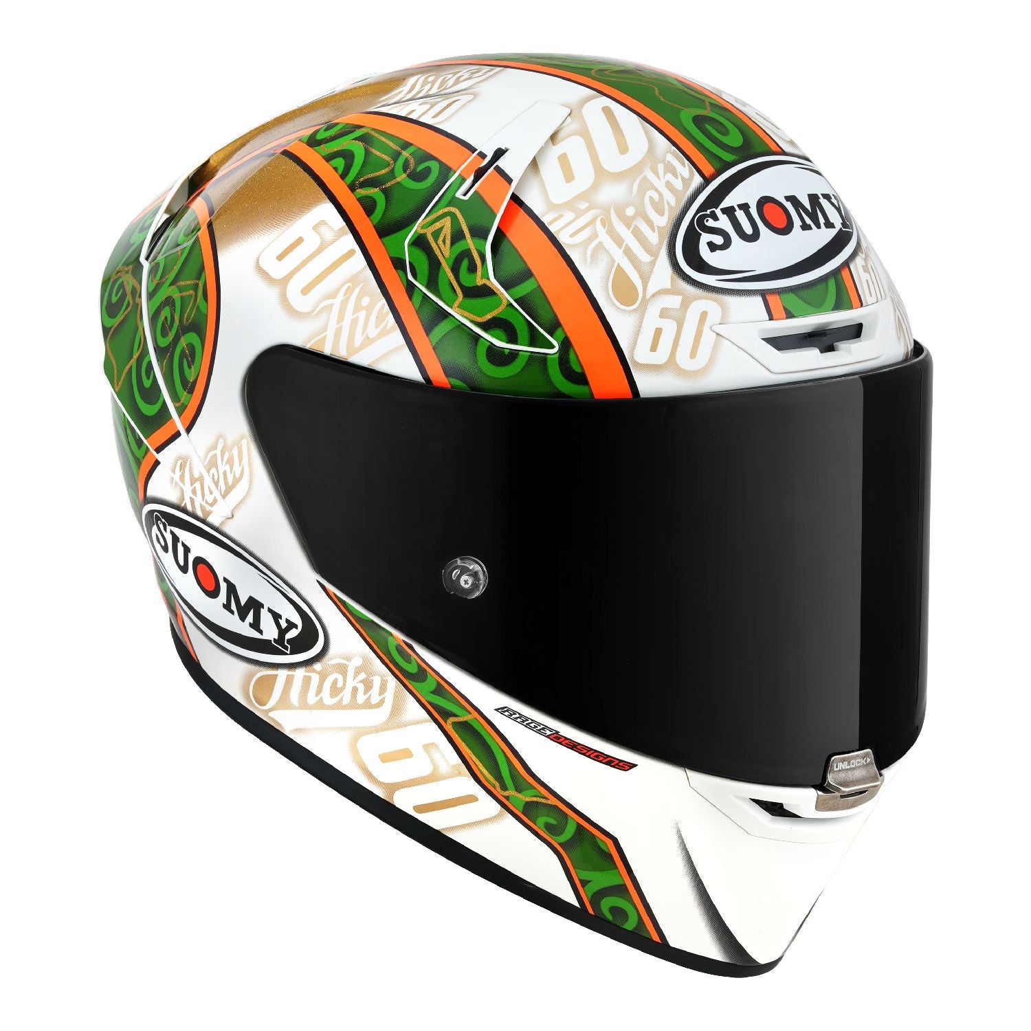 Suomy SR-GP Hickman Replica Full Face Motorcycle Helmet (XS - 2XL)