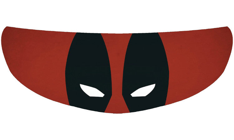 Skullskins Deadpool Motorcycle Helmet Shield Sticker