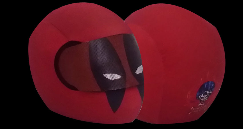 deadpool motorcycle helmet cover Skullskins Deadpool Full Face Motorcycle Helmet Cover