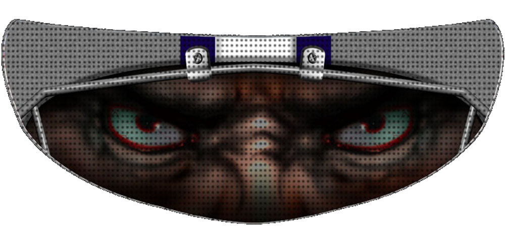 Skullskins Football Helmet Motorcycle Helmet Shield Sticker