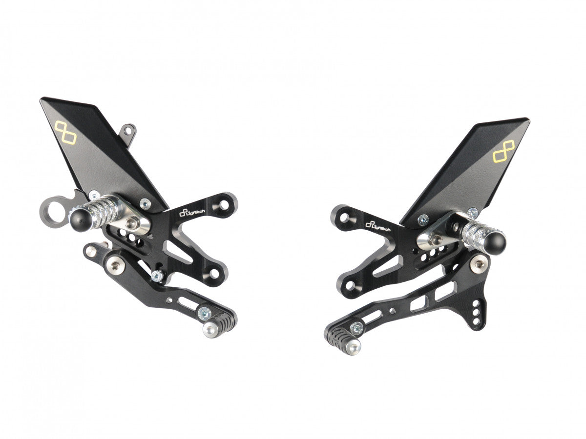 Lightech Aprilia 2009 - 2017 RSV4 2011 - 2017 Tuono V4 Standard Shift Rearsets & Folding Foot Pegs