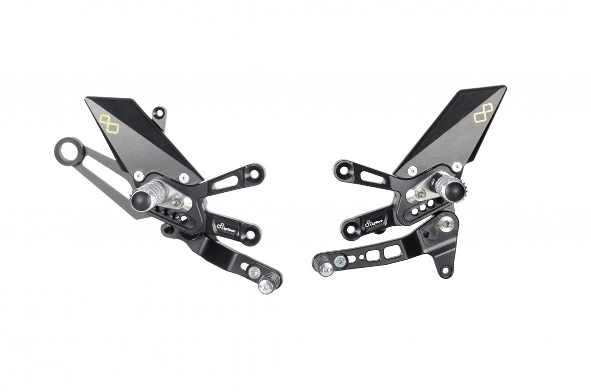 Lightech Aprilia 2018 - 2021 RSV4 Tuono V4 Standard Shift Rearsets & Folding Foot Pegs