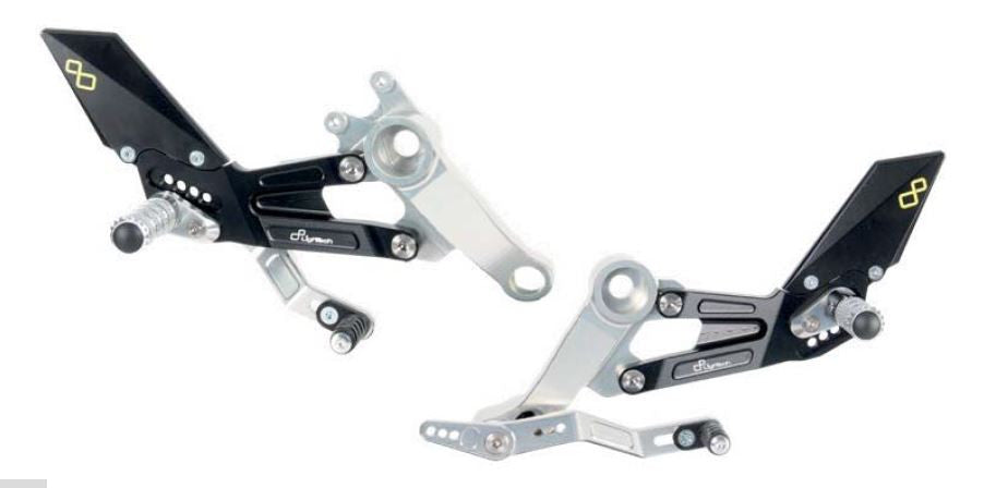 Lightech 2021 Aprilia RS 660 Standard Shift Rearsets