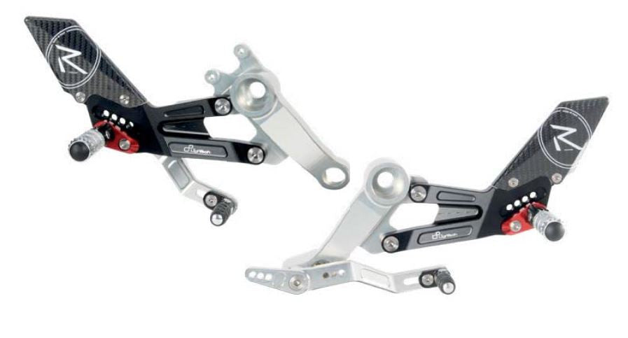 Lightech 2021 Aprilia RS 660 Standard Shift Rearsets & Folding Foot Pegs