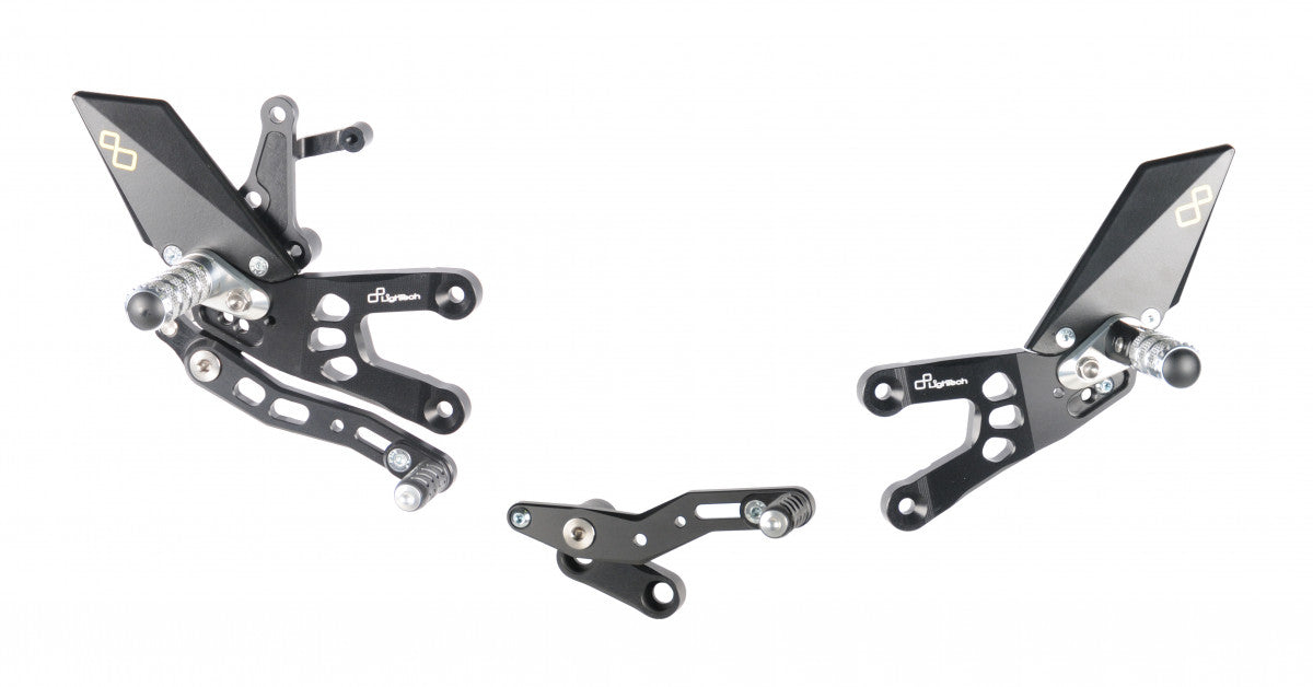 Lightech 2008 - 2016 Honda CBR600RR Standard And Reverse Shift Rearsets & Folding Foot Pegs