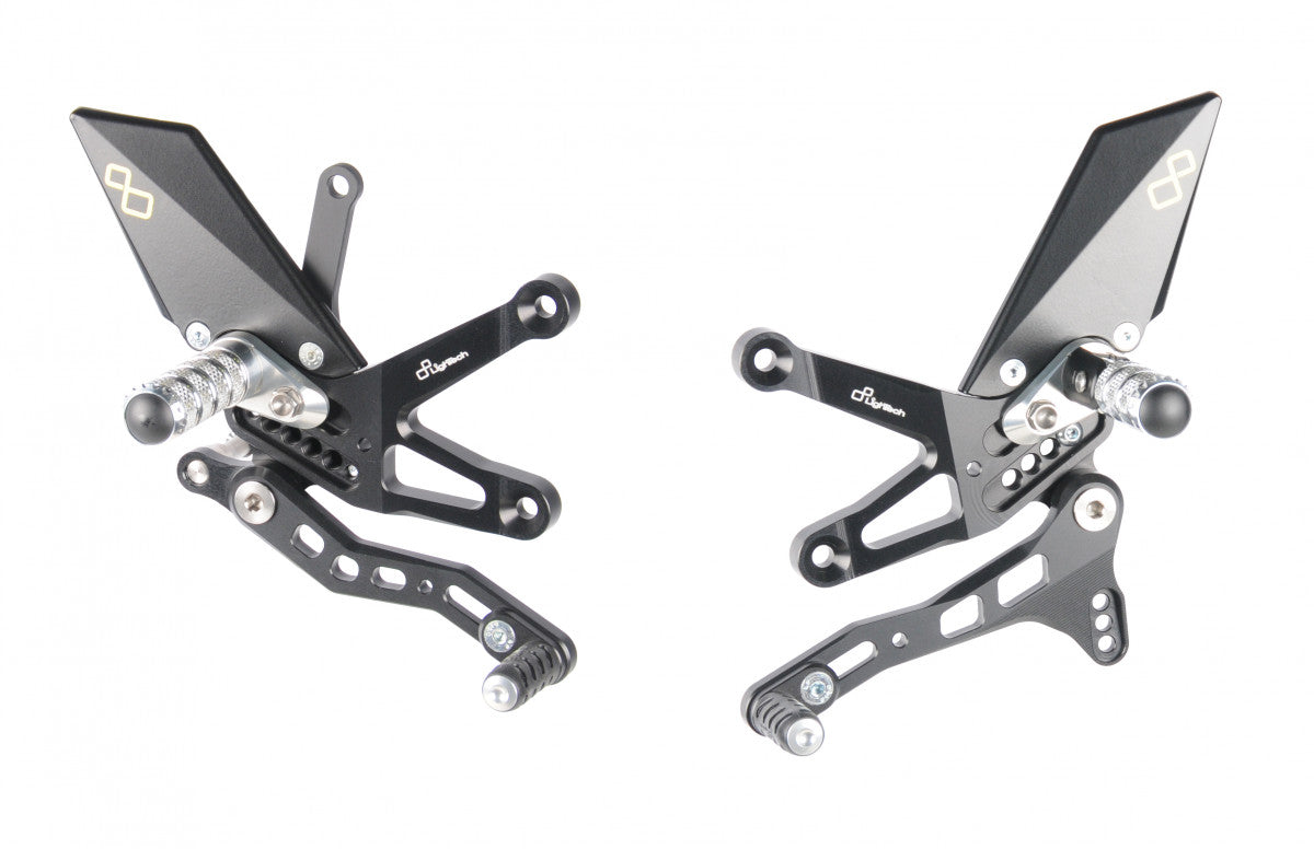 Lightech 2016 - 2020 Kawasaki Ninja ZX-10R Standard Shift Rearsets & Folding Foot Pegs