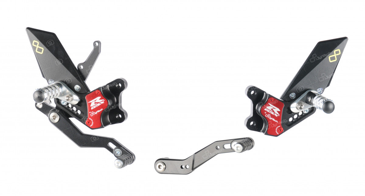 Lightech Suzuki GSX-R600 GSX-R750 Standard And Reverse Shift Rearsets