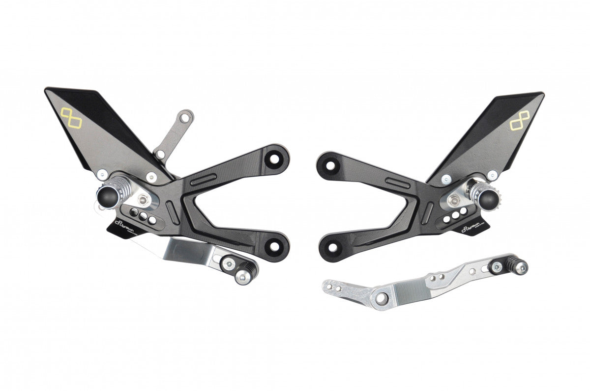 Lightech 2015+ Yamaha YZF-R1 Standard And Reverse Shift Rearsets