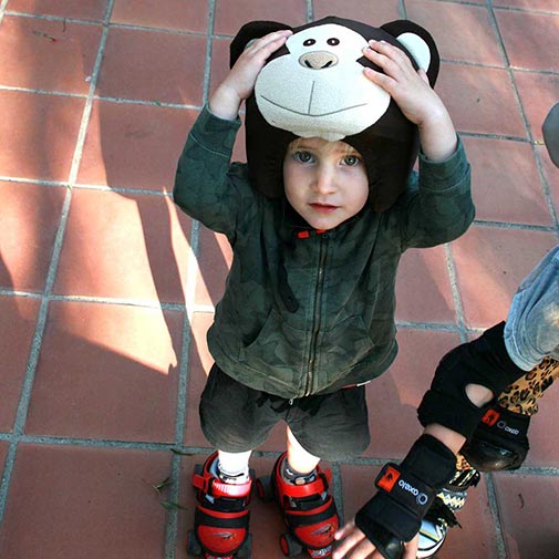 Coolcasc Monkey Helmet Cover