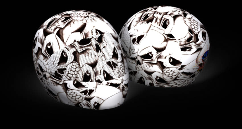 Skullskins Graveyard Full Face Motorcycle Helmet Cover