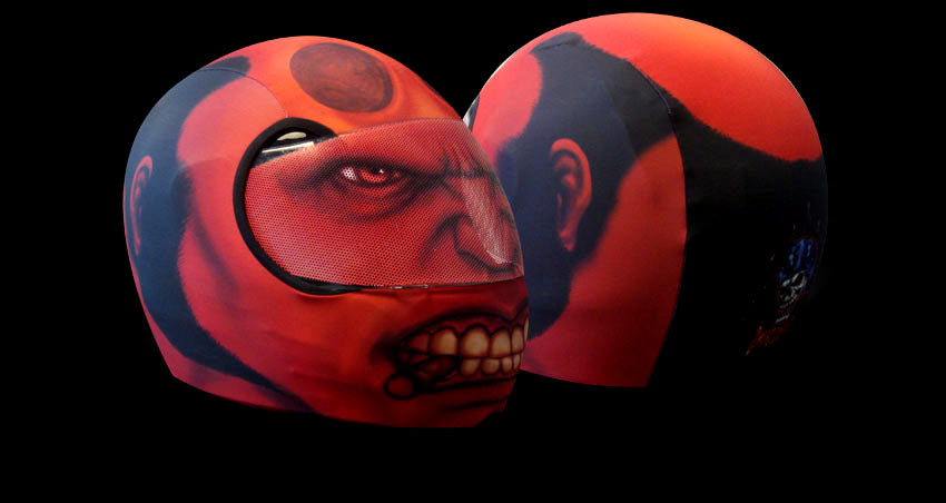 Skullskins Hellboy Full Face Motorcycle Helmet Cover