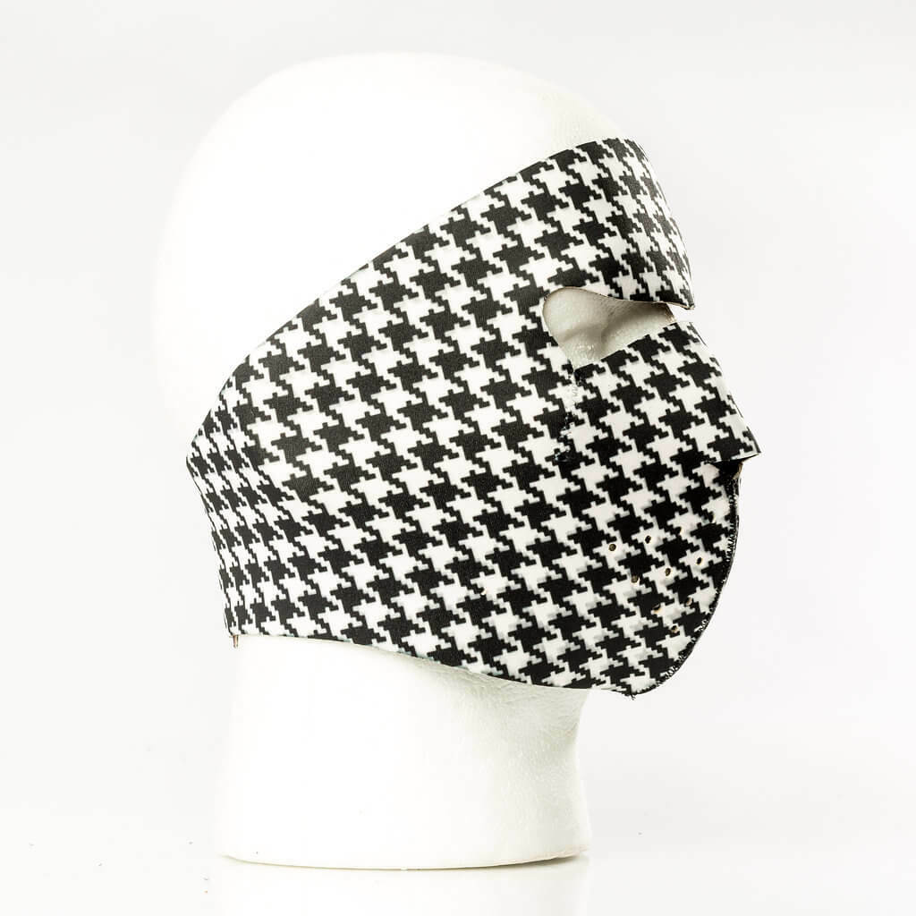Houndstooth Protective Neoprene Full Face Ski Mask