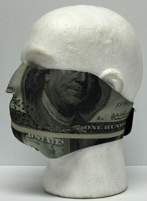 Hundred Dollar Bill Protective Neoprene Half Face Ski Mask
