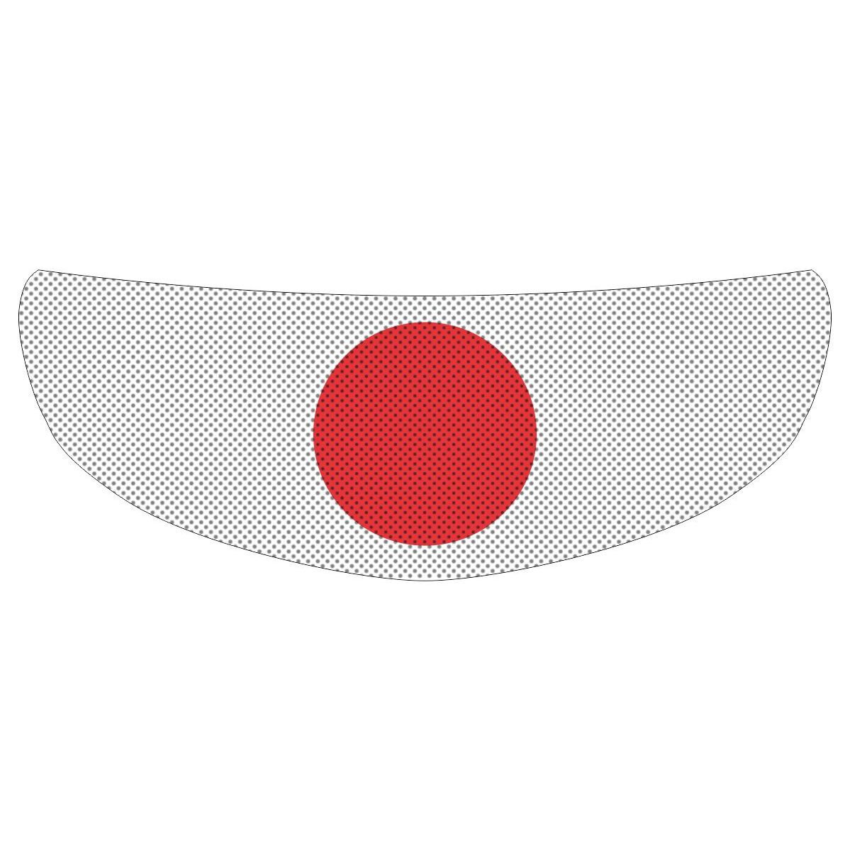Japanese Japan Flag Motorcycle Helmet Shield Sticker