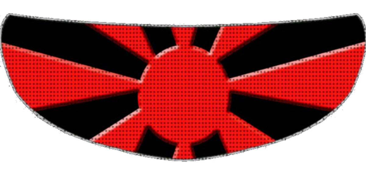 Skullskins Red Kamikaze Motorcycle Helmet Shield Sticker