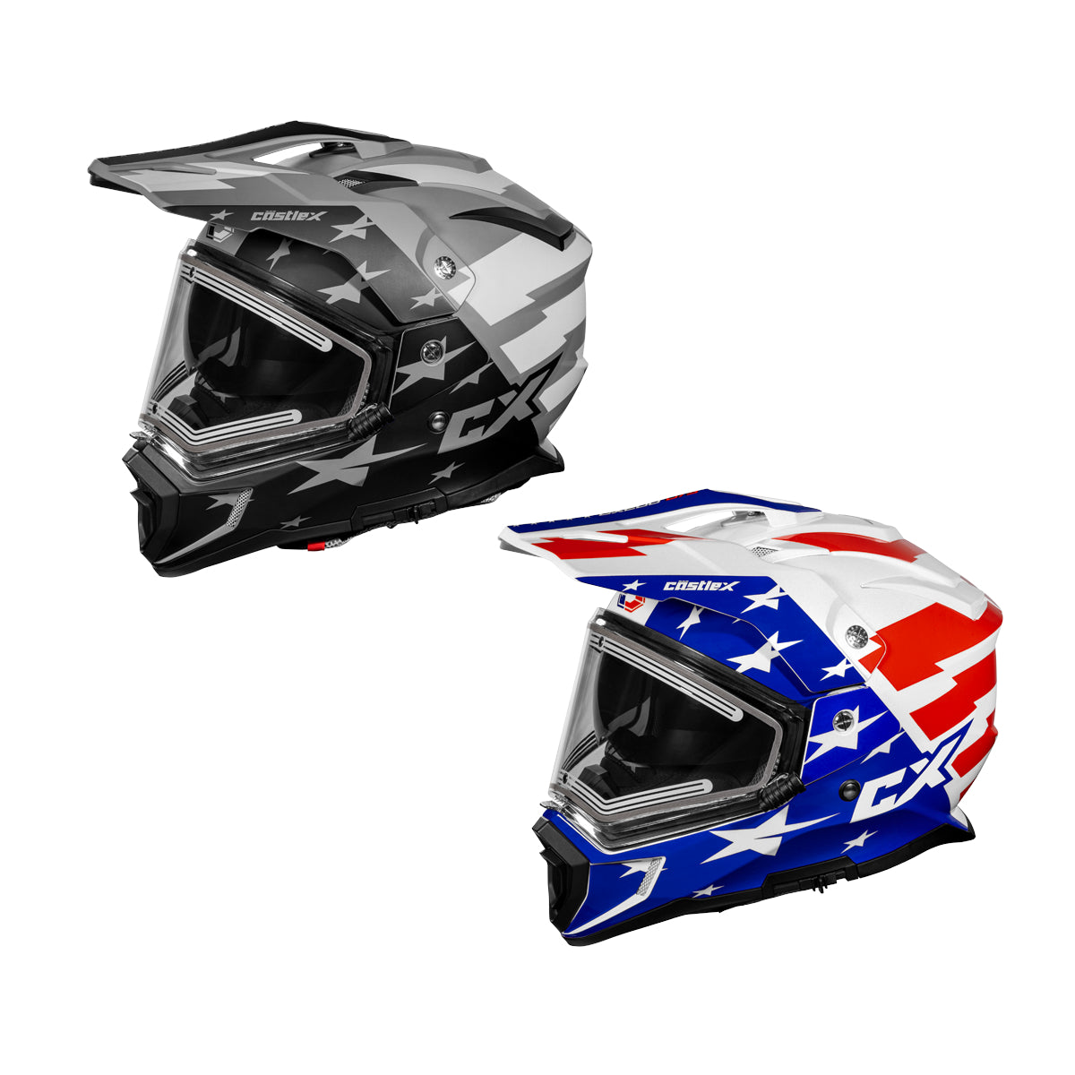 エディカ Castle-X CX200 DS Liberty Modular Electric Snowmobile Helmet