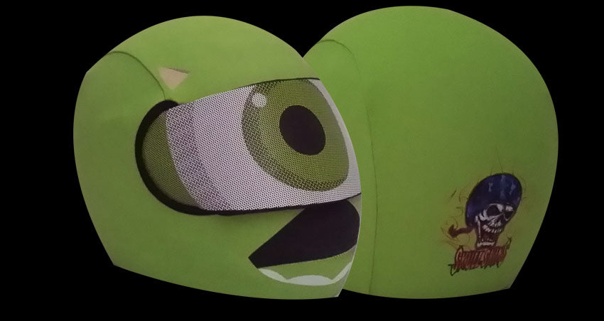 Skullskins Mike Wazowski Full Face Motorcycle Helmet Cover