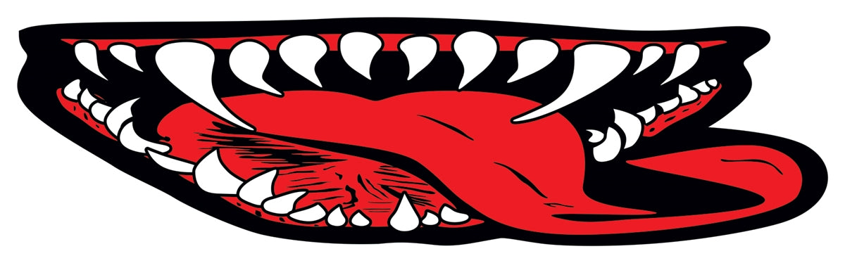 Venom Motorcycle Helmet Mouth Decal