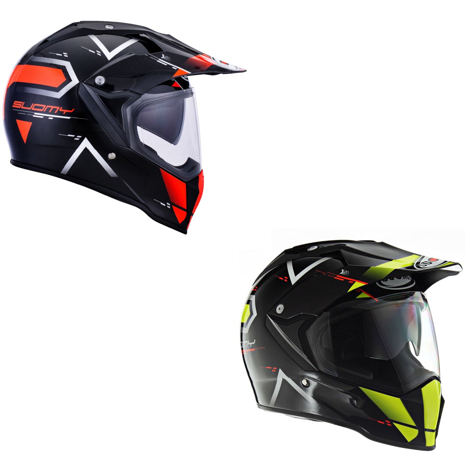 dual sports motorcycle helmet Suomy MX Tourer Helmet Small Road Yellow