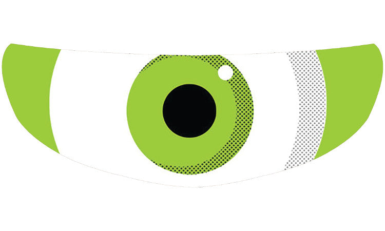 Skullskins Mike Wazowski Motorcycle Helmet Shield Sticker