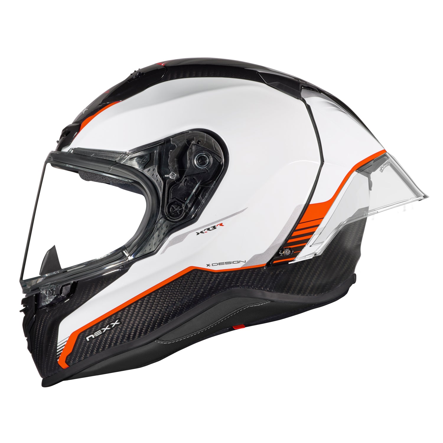 Nexx X.R3R Carbon White Red Helmet