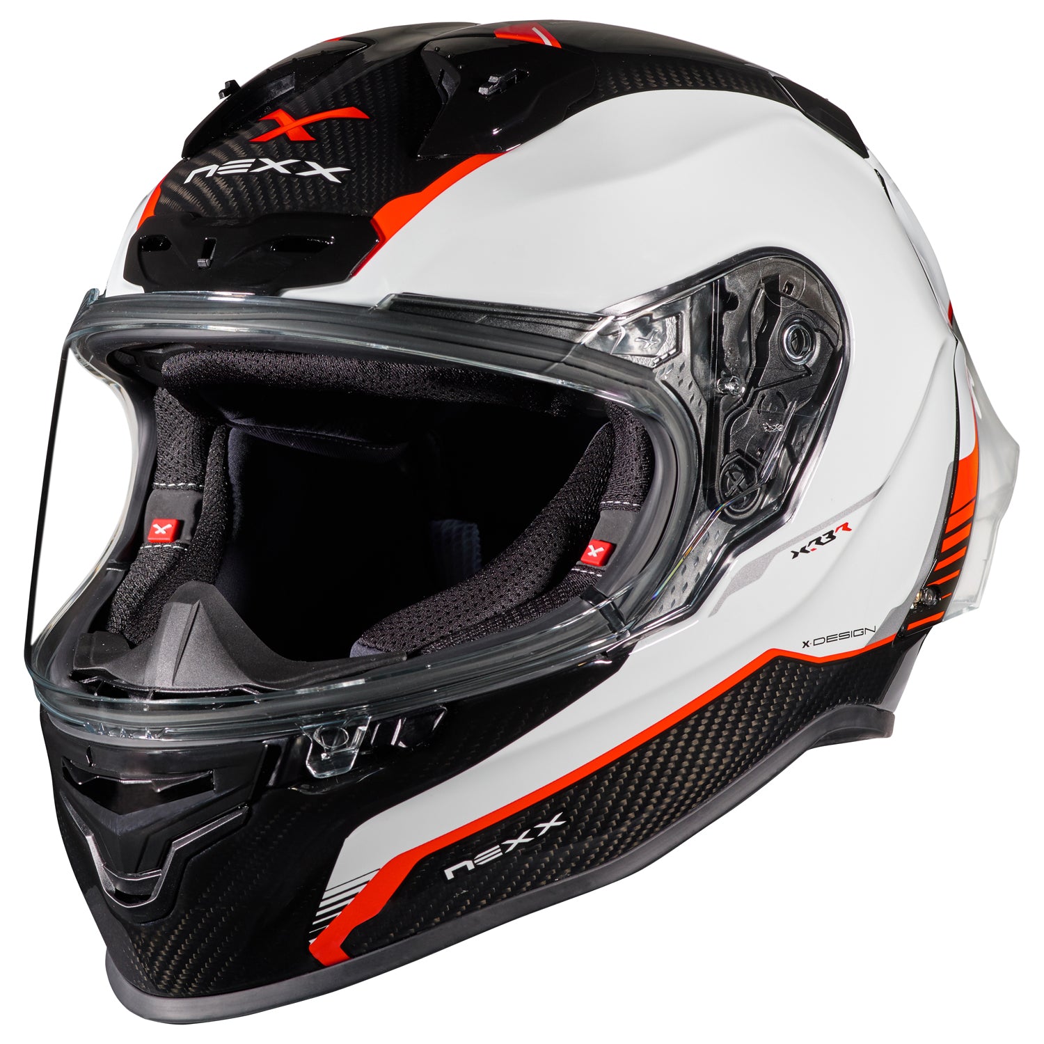 Nexx X.R3R Carbon White Red Helmet