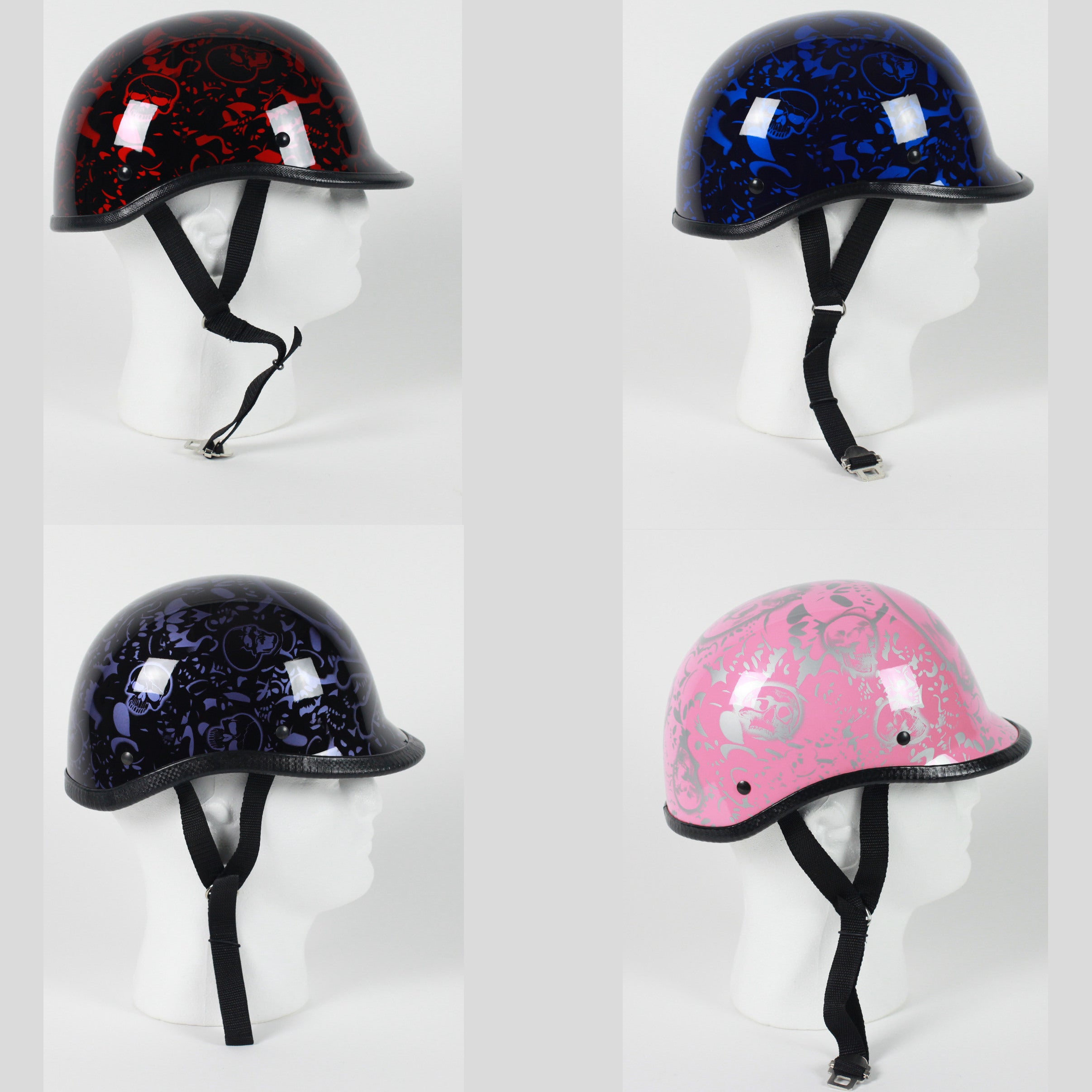 Rodia Boneyard Jockey Polo Novelty Motorcycle Helmet (4 Colors)