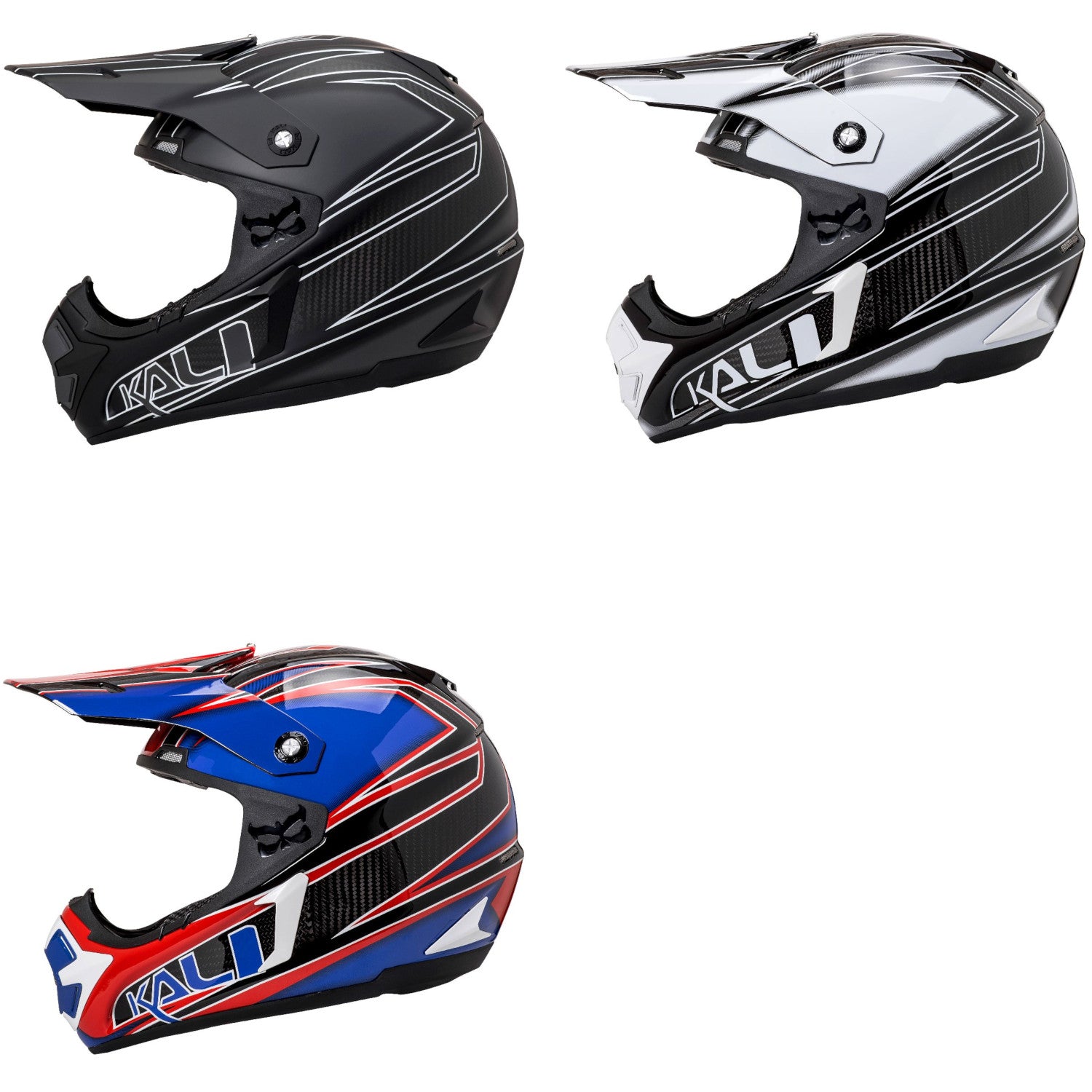 closeout kali motorcycle helmets Kali Protectives Prana Carbon Holeshot Off Road Bike & Motorcycle Helmet (S – XL)